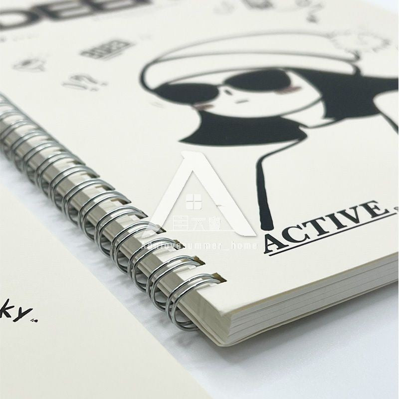 【𝗔𝗦𝗛】B5 80 Pages Notebook Spiral Book Journal Diary Student Buku Nota 笔记本