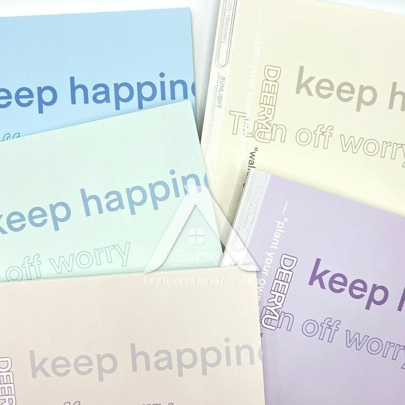 【𝗔𝗦𝗛】B5 80 Pages Notepad Glue-bound Horizontal Line Pastel Color Student Planner Exercise Notebook 奶盐简约笔记本B5