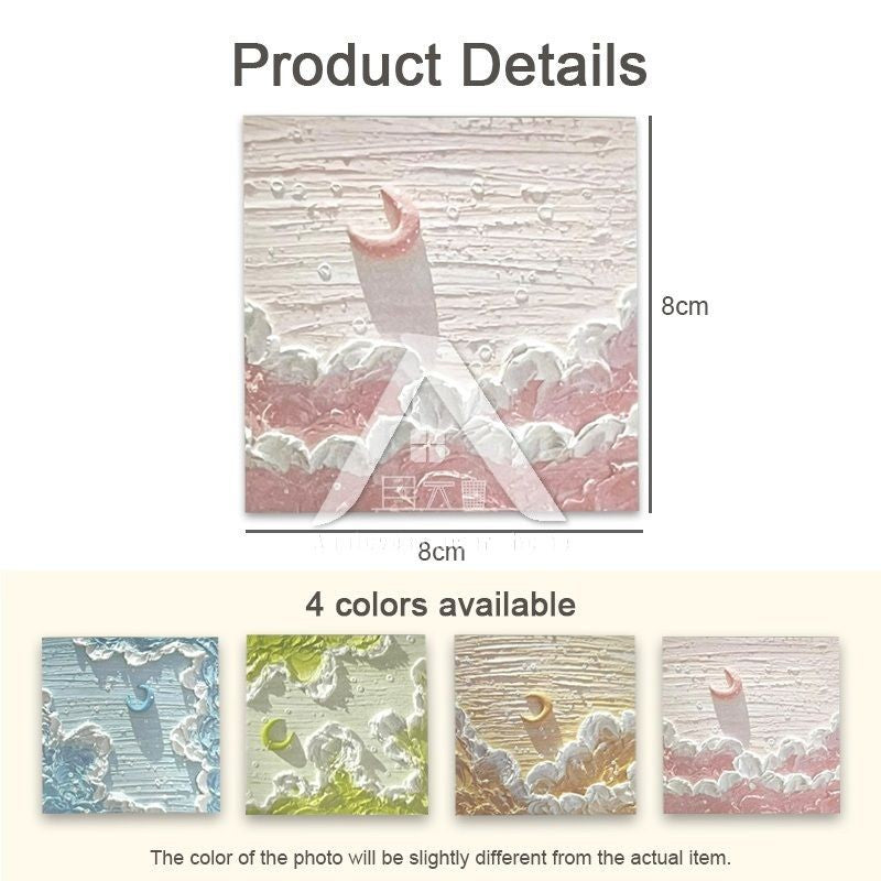 【𝗔𝗦𝗛】Landscape Oil Painting Sticky Note INS Scenery Sticky Note Memo Pad 风景油画便利贴