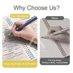 【𝗔𝗦𝗛】B5 60 Pages  Notebook Loose-leaf Divider Page Student Notebook Bullet Journal Notebook Planner Refillable活页笔记本