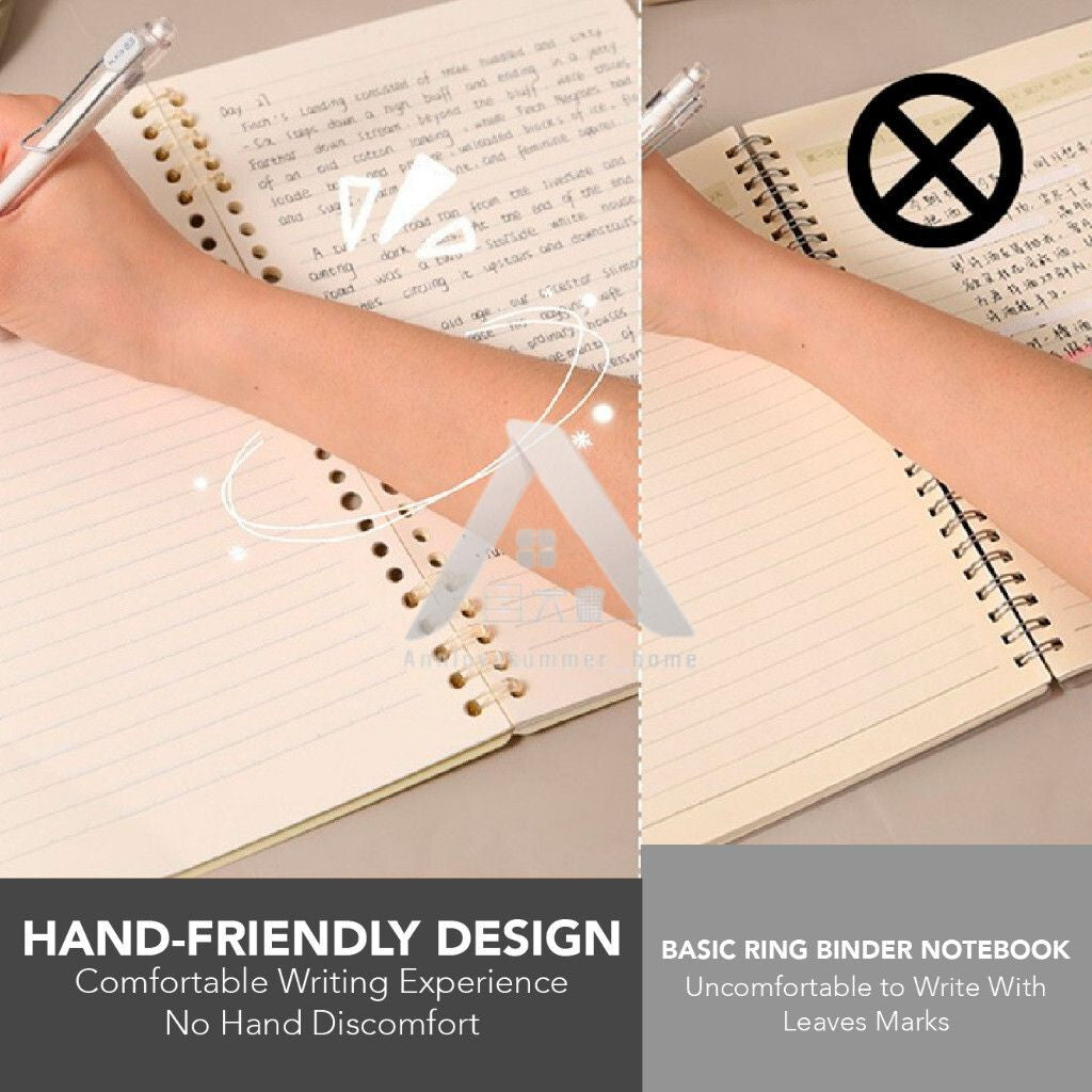 【𝗔𝗦𝗛】FULL SET【120 pages🔥 A5/B5/A4】Muji Colour Candy Notebook Coil Student Stationery Book Notepad  Portable Journal Gift