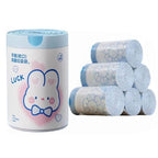 【𝗔𝗦𝗛】25/50pcs Super value🔥 Garbage bags with Rope Easy Pull Drawstring Lasting Cleaning Household Trash Bags Dustbin