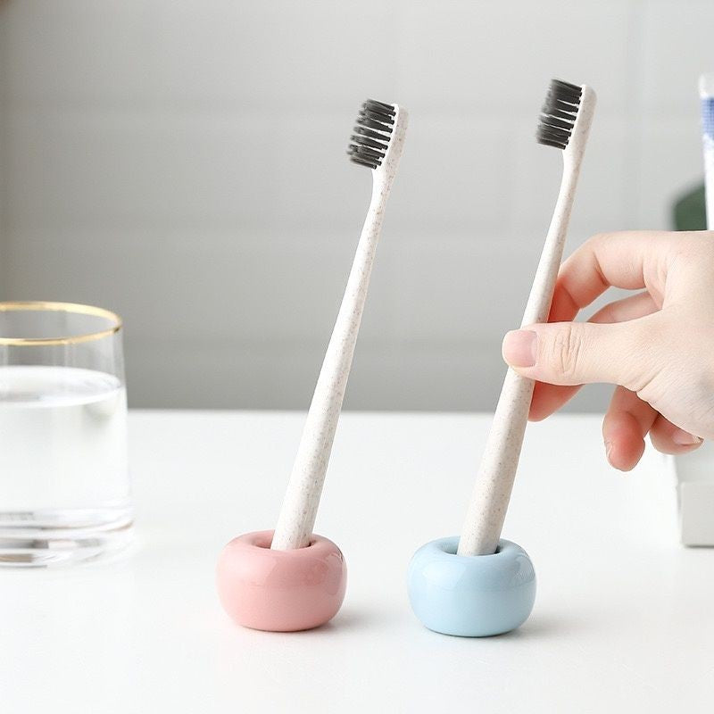 【𝗔𝗦𝗛】(Anti-Mold) Creative Colour Ceramic Toothbrush Stand Wash Set Berus Gigi Storage Organizer 牙刷置物架防霉镂空