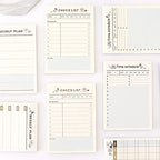 【𝗔𝗦𝗛】60 Sheets Personal Schedule Timetable Memo Pad Sticky Daily, Weekly, Monthly To Do List日程表计划本