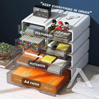 【𝗔𝗦𝗛】Muji Stackable Desk Organizer (White/Grey)