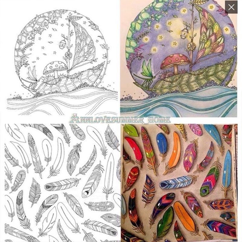 【𝗔𝗦𝗛】Only RM9.9❗️96 pages Secret Garden Series Coloring Book Thick Colouring Book Stress Relieve BookBukuWarna秘密花园填色本