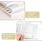 【𝗔𝗦𝗛】60 Sheets Personal Schedule Timetable Memo Pad Sticky Daily, Weekly, Monthly To Do List日程表计划本