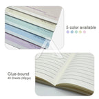 【𝗔𝗦𝗛】B5 80 Pages Notepad Glue-bound Horizontal Line Pastel Color Student Planner Exercise Notebook 奶盐简约笔记本B5