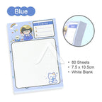 【𝗔𝗦𝗛】80 Sheets Cute Girl 👧🏻 Cheap Sticky Memo Pad Colourful Student Pen Stationery Portable Journal Diary 可爱女孩迷你便利贴