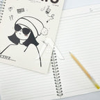 【𝗔𝗦𝗛】B5 80 Pages Notebook Spiral Book Journal Diary Student Buku Nota 笔记本