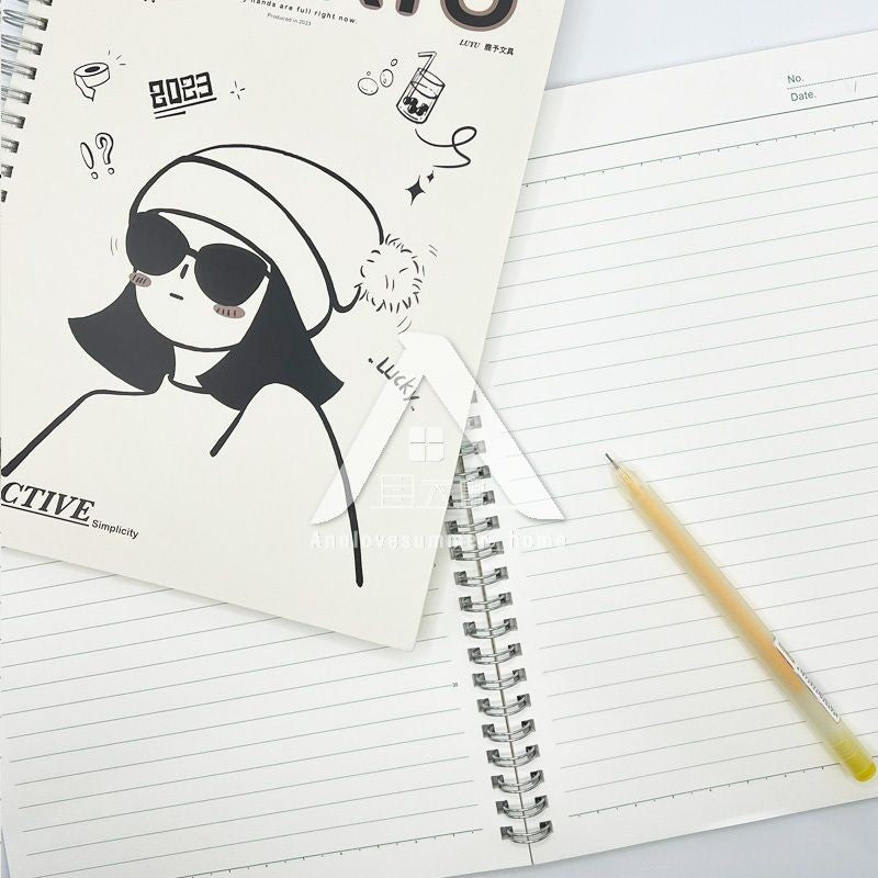 【𝗔𝗦𝗛】B5 80 Pages Notebook Spiral Book Journal Diary Student Buku Nota 笔记本