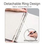 【𝗔𝗦𝗛】B5 60 Pages  Notebook Loose-leaf Divider Page Student Notebook Bullet Journal Notebook Planner Refillable活页笔记本