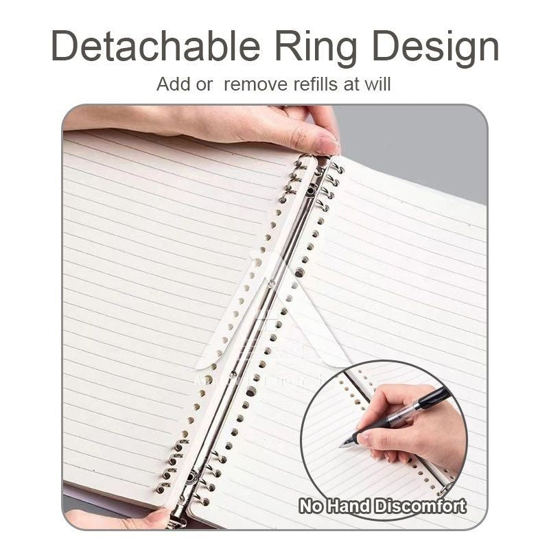 【𝗔𝗦𝗛】B5 60 Pages  Notebook Loose-leaf Divider Page Student Notebook Bullet Journal Notebook Planner Refillable活页笔记本