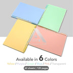 【𝗔𝗦𝗛】FULL SET【120 pages🔥 A5/B5/A4】Muji Colour Candy Notebook Coil Student Stationery Book Notepad  Portable Journal Gift