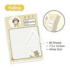【𝗔𝗦𝗛】80 Sheets Cute Girl 👧🏻 Cheap Sticky Memo Pad Colourful Student Pen Stationery Portable Journal Diary 可爱女孩迷你便利贴