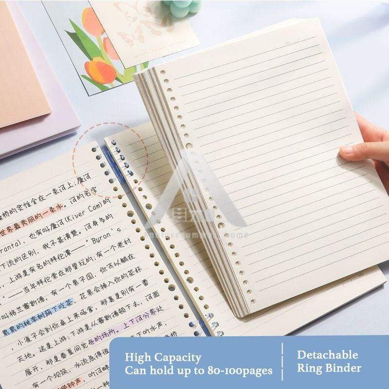 【𝗔𝗦𝗛】FULL SET【120 pages🔥 A5/B5/A4】Muji Colour Candy Notebook Coil Student Stationery Book Notepad  Portable Journal Gift