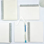 【𝗔𝗦𝗛】160pages Matt Cover Notebook A6 Spiral Wire O Planner Journal Notebook sketch book - Line-Blank-Grid A6简约线圈记事本