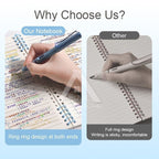 【𝗔𝗦𝗛】A5/B5 Puppy Loose-leaf Notebook, Coil Notebook, Multi-functional Diary Minimalist Notebook 线条小狗活页本