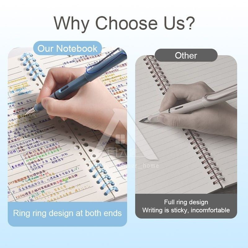 【𝗔𝗦𝗛】A5/B5 Puppy Loose-leaf Notebook, Coil Notebook, Multi-functional Diary Minimalist Notebook 线条小狗活页本