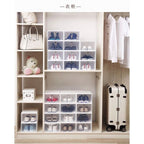 【𝗔𝗦𝗛】【Ready Stock❗️】PP Transparent | Translucence Plastic Shoe Box Stackable | Foldable Shoe Box | Shoe Organizer 折叠收纳鞋盒