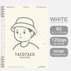 【𝗔𝗦𝗛】120 Pages B5 Notebook Planner Bullet Journal Student Notebook Diary Refillable Cover Loose Leaf 活页笔记本B5