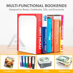【𝗔𝗦𝗛】【2 pcs 1 set】Muji Metal Bookends Heavy-Duty Shelves Home Office Book Shelf Organization Penjaga Buku Logam简约金属书挡板