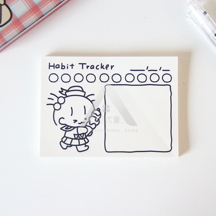 【𝗔𝗦𝗛】50 Sheets Memo Pad📔Mini Notepad Bookmark Stationery Portable Journal Diary Buku Nota Comel迷你笔记本