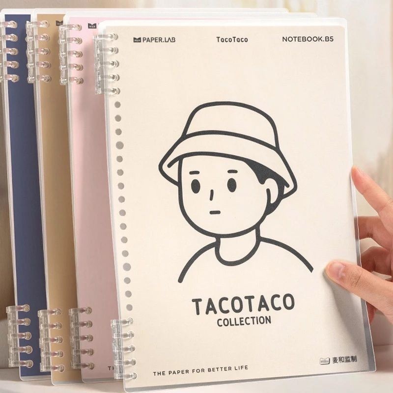 【𝗔𝗦𝗛】120 Pages B5 Notebook Planner Bullet Journal Student Notebook Diary Refillable Cover Loose Leaf 活页笔记本B5