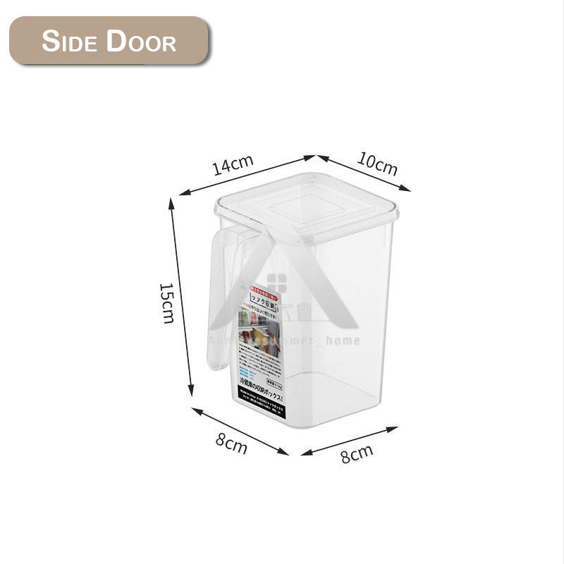 【𝗔𝗦𝗛】Plastics Fridge Storage with Handle