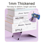 【𝗔𝗦𝗛】【2 pcs 1 set】Muji Metal Bookends Heavy-Duty Shelves Home Office Book Shelf Organization Penjaga Buku Logam简约金属书挡板