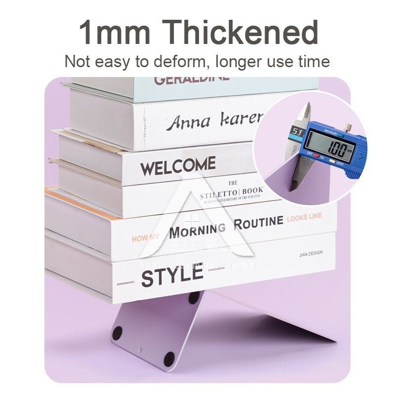 【𝗔𝗦𝗛】【2 pcs 1 set】Muji Metal Bookends Heavy-Duty Shelves Home Office Book Shelf Organization Penjaga Buku Logam简约金属书挡板