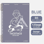 【𝗔𝗦𝗛】120 Pages B5 Notebook Planner Bullet Journal Student Notebook Diary Refillable Cover Loose Leaf 活页笔记本B5