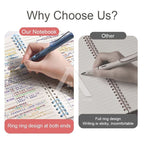 【𝗔𝗦𝗛】120 Pages B5 Notebook Planner Bullet Journal Student Notebook Diary Refillable Cover Loose Leaf 活页笔记本B5