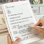 【𝗔𝗦𝗛】120 Pages B5 Notebook Planner Bullet Journal Student Notebook Diary Refillable Cover Loose Leaf 活页笔记本B5