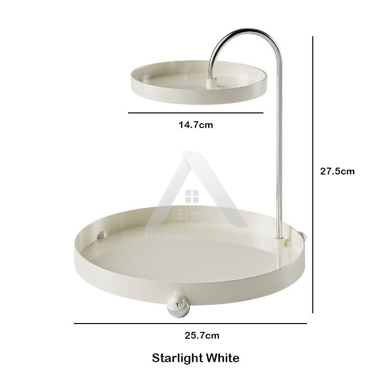 【𝗔𝗦𝗛】NEW❗️2 Tiers Dessert Stand｜Stainless Steel Perfume Skincare Organizer Storage Display Rack Food Snacks 点心架 香水护肤品收纳架