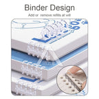 【𝗔𝗦𝗛】A5/B5 Puppy Loose-leaf Notebook, Coil Notebook, Multi-functional Diary Minimalist Notebook 线条小狗活页本