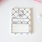 【𝗔𝗦𝗛】50 Sheets Memo Pad📔Mini Notepad Bookmark Stationery Portable Journal Diary Buku Nota Comel迷你笔记本