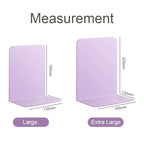 【𝗔𝗦𝗛】【2 pcs 1 set】Muji Metal Bookends Heavy-Duty Shelves Home Office Book Shelf Organization Penjaga Buku Logam简约金属书挡板
