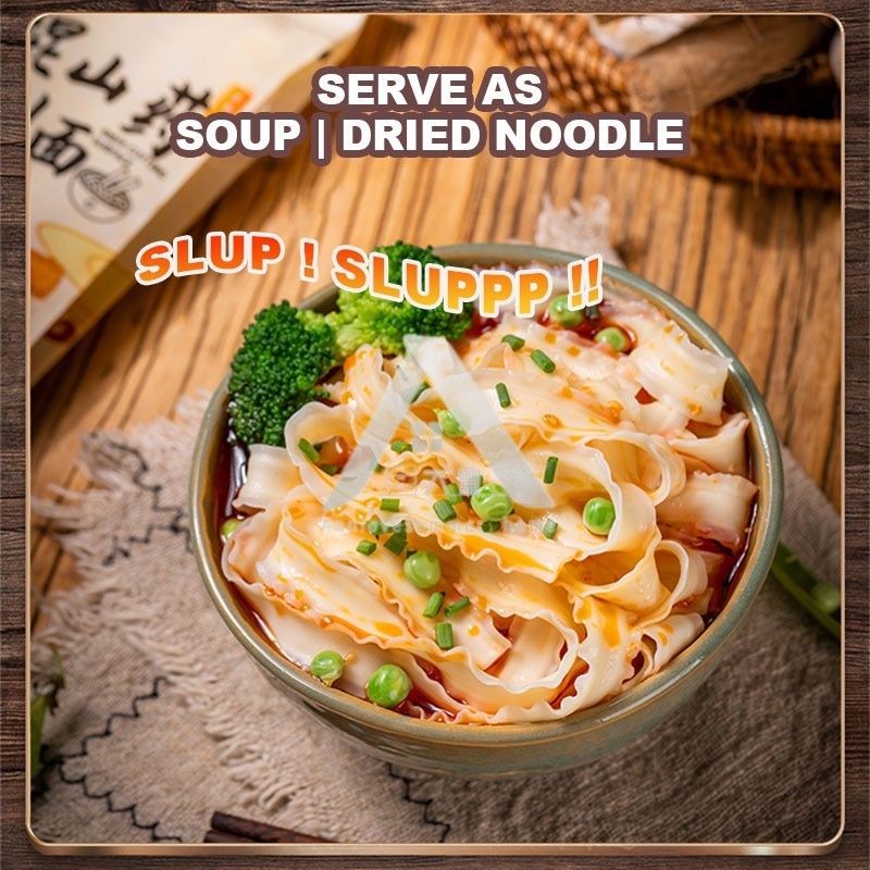 【𝗔𝗦𝗛】AAA SPINACH| PUMPKIN| YAM SHAVED NOODLE🔥👍【HEALTHY LOW CARB 6'pc 400g】菠菜 紫薯 南瓜 山药健康无添加刀削面0脂肪无糖高饱腹