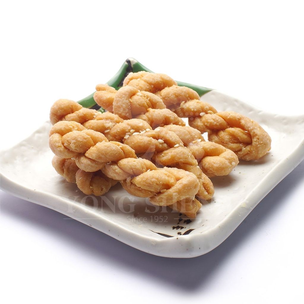 【𝗔𝗦𝗛】NEW-180g🔥❗️实兆远手工咸麻花 缜传统手工咸脆味麻花 辫子餅小零食 Traditional Hock Chew Salted Twist Biscuit /Ribbon Stick- 180g per pack