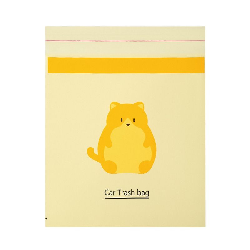 【𝗔𝗦𝗛】Thick（15pcs/pack）Disposable Car Trash Bag Rubbish Stick Portable Plastic Storage Bag  Sticky Type Garbage Bag 车载垃圾袋
