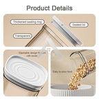 【𝗔𝗦𝗛】READY STOCK Premium Airtight Food Container Kedap Udara | Vacuum Seal Stackable Clear 密封食品罐