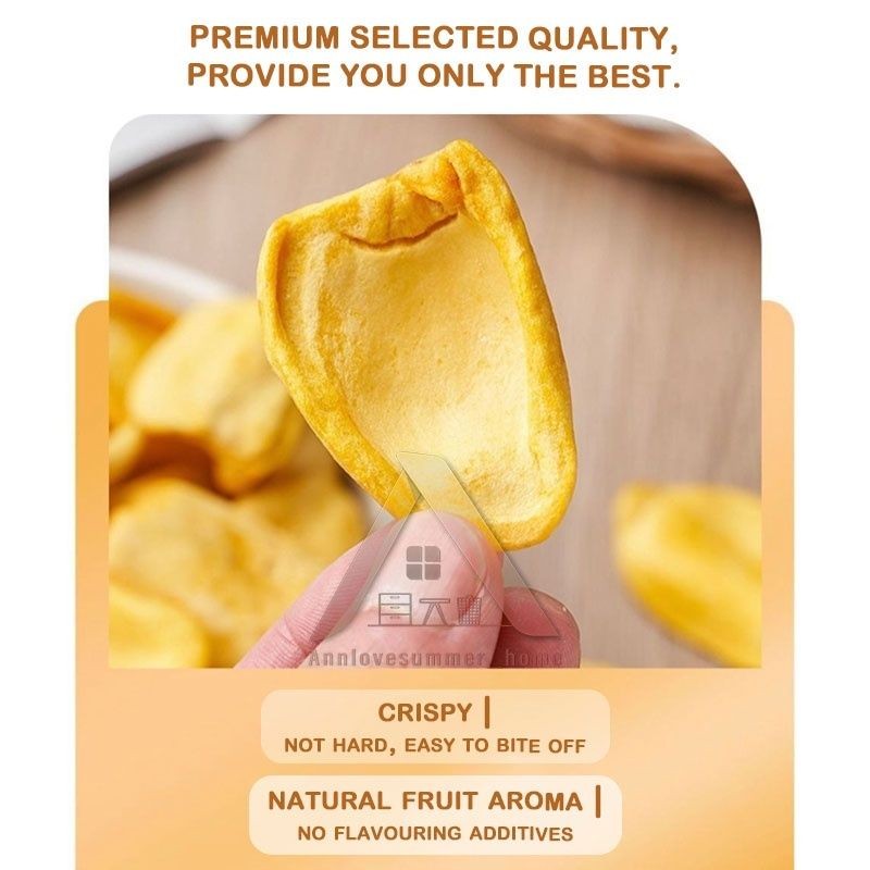 【𝗔𝗦𝗛】Niukee（70克香脆不硬）❗️菠萝蜜干 蔬菜干果 Kerepek Nangka madu Kering Kerepek