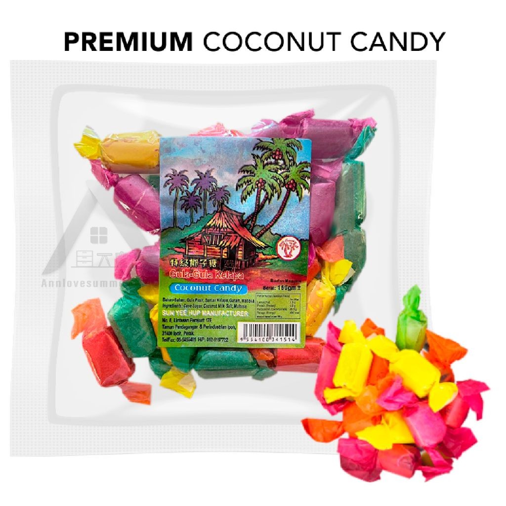 【𝗔𝗦𝗛】Premium Original Ipoh Traditional Homemade Coconut Candy Sweets Gula-Gula Kelapa 手工椰子糖/ 特级椰子糖