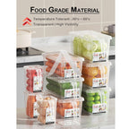 【𝗔𝗦𝗛】Plastics Fridge Storage with Handle
