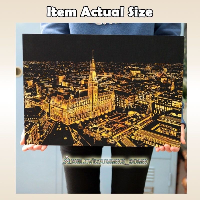 【𝗔𝗦𝗛】【BUY 2 FREE PEN】A3 Art Scratch Card (Gold)