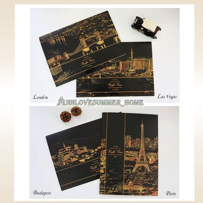 【𝗔𝗦𝗛】【BUY 2 FREE PEN】A3 Art Scratch Card (Gold)