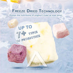 【𝗔𝗦𝗛】🔥Lowest Price Promo 50g| 100g❗️Large Cube Freeze Dried Yoghurt Yogurt Cube Mixed 3Fruits Kering SnacksKids冻干酸奶块健康零食