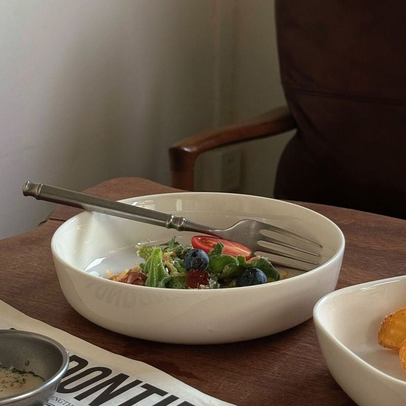 【𝗔𝗦𝗛】Salad Plate Ceramic (Circle/Rectangle)