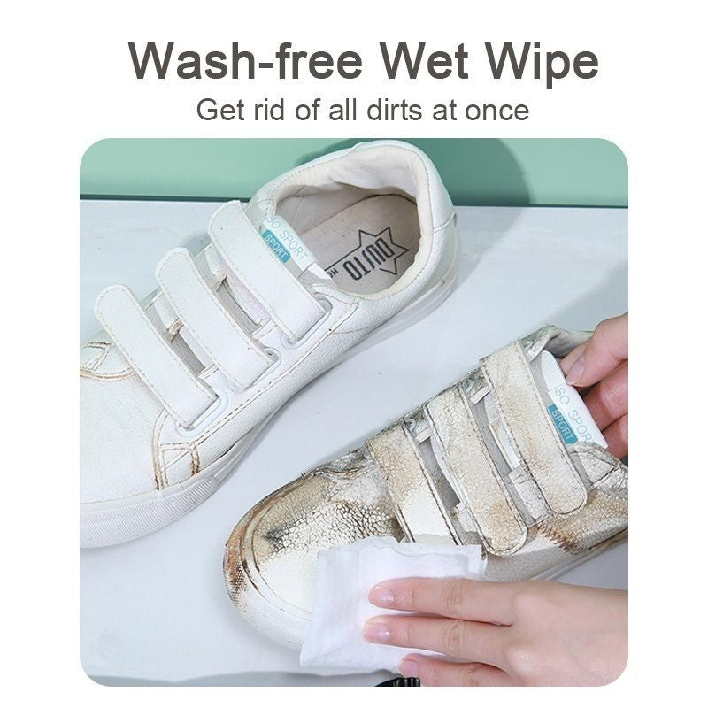 【𝗔𝗦𝗛】80pcs/30pcs Shoe Cleaning Wet Tissue Quick Wipes Sneakers Care Shoes Cleaning Solution Shoes Wipe Shoe Wipe